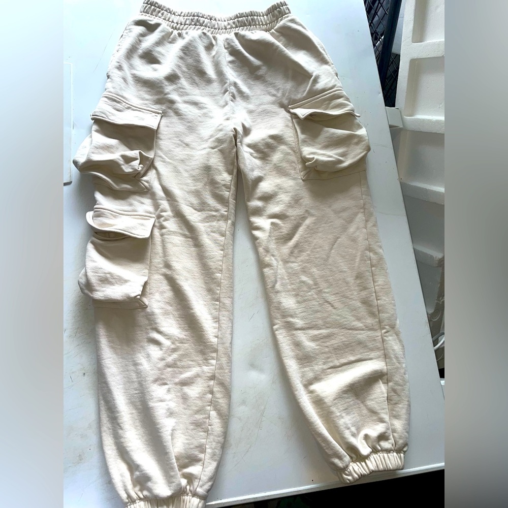 oak + fort cargo track pants